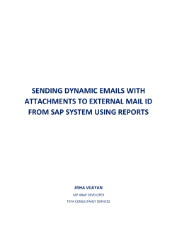 sending dynamic emails with attachments to external