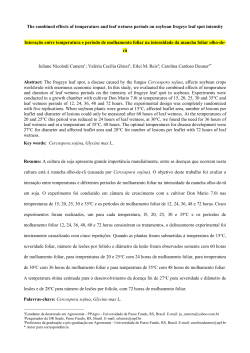 The combined effects of temperature and leaf wetness periods