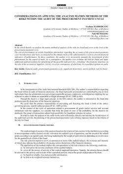 considerations on applying the analysis matrix methods of the