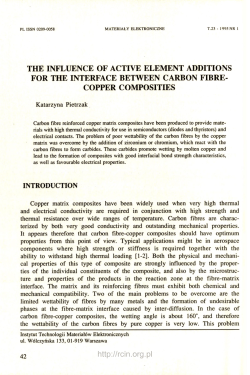 THE INFLUENCE OF ACTIVE ELEMENT ADDITIONS FOR THE