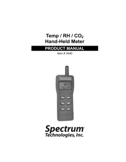 3440 Temp-RH-CO2 Handheld Meter