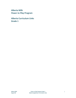 Grade 1 Curriculum Guide