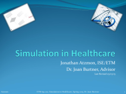 Simulation in Healthcare