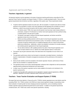 Appraisals and Growth Plans
