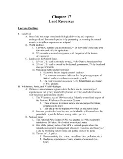 Chapter 17 outline