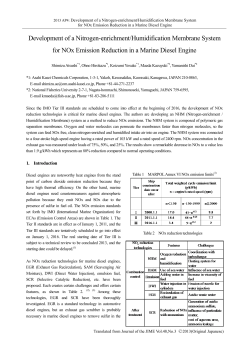 Development of a Nitrogen-enrichment/Humidification Membrane