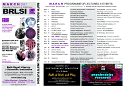 MARCH 2017 Bath at Work and Play