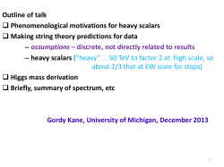 Phenomenological and theoretical motivations for heavy scalars