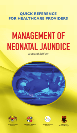 MANAGEMENT OF NEONATAL JAUNDICE