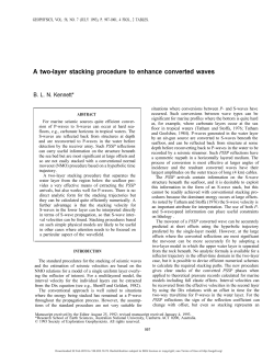 A two-layer stacking procedure to enhance converted waves
