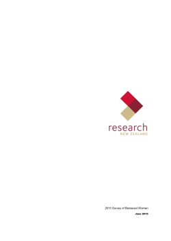 2015 Survey of Bereaved Women