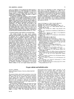 Oxygen radicals and herbicide action