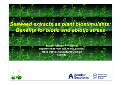 Seaweed extracts as plant biostimulants: Benefits for biotic and