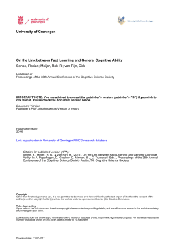 On the Link between Fact Learning and General Cognitive Ability