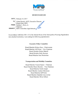 TPO Committees Appointments - Miami