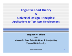 Learning, Instruction, and Cognitive Load Theory