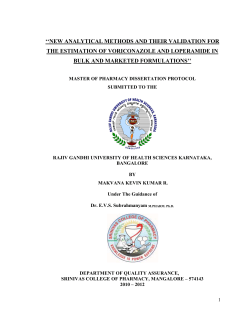 Analytical Method Development for Pharmaceutical Formulations