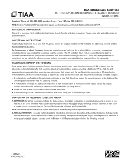 tiaa brokerage services roth conversion/recharacterization request
