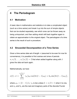 4 The Periodogram