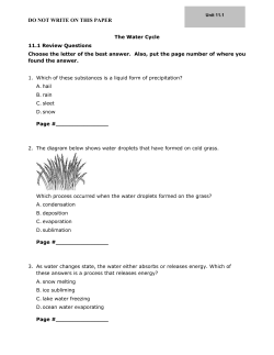 Unit 11.1 DO NOT WRITE ON THIS PAPER Unit 11.1 DO NOT