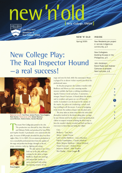 New College Play: The Real Inspector Hound &mdash;a real success!