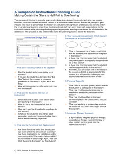 Strategies for Students with Cognitive Disabilities
