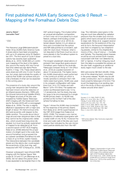 First published ALMA Early Science Cycle 0 Result &mdash; Mapping of