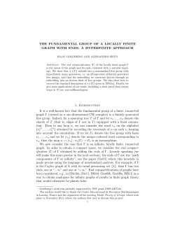 The fundamental group of a locally finite graph with ends