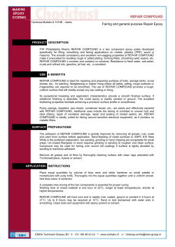 Fairing compound datasheet