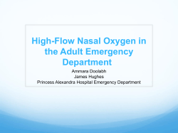 High-flow Nasal Oxygen in the ED Management of Hypercapnic