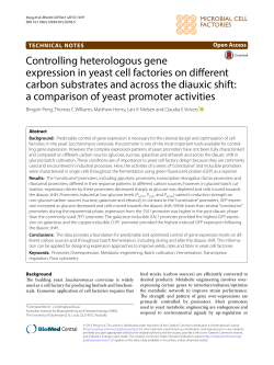 Controlling heterologous gene expression in yeast cell factories on