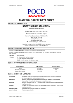 scott`s blue solution