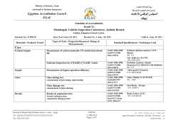 Scope of Accreditation of CLFF