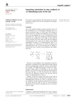 Surprising orientation in ring synthesis of 3,5