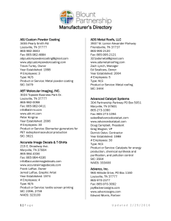 Manufacturer`s Directory