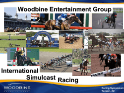Simulcast Woodbine Entertainment Group International Racing