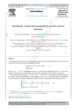 Stochastic variational inequalities on non