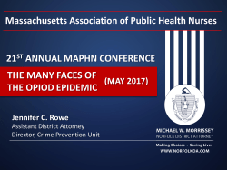 Rowe Presentation Opioid Crisis
