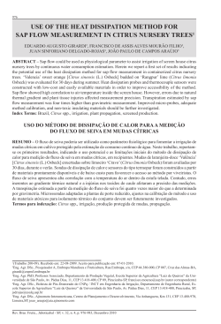 use of the heat dissipation method for sap flow