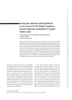 Testing the attention shift hypothesis as an account for the flanker