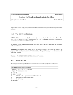 CPS296.2 Lecture Notes - Duke Computer Science