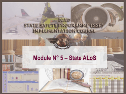 ICAO State Safety Programme (SSP) Implementation Course