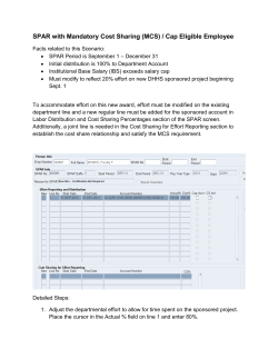 SPAR with Mandatory Cost Sharing (MCS) / Cap Eligible