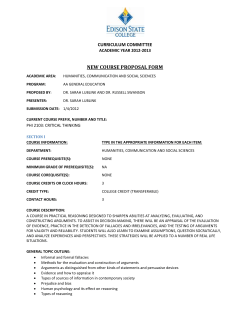 PHI 2103. New Course