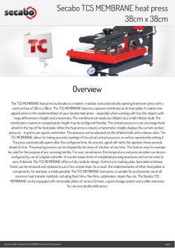 data sheet - Secabo TC5 MEMBRANE heat press 38cm