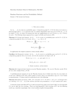 Lov&aacute;sz local lemma