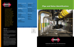 Pipe and Valve Identification