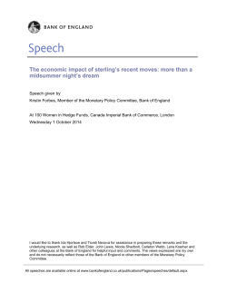 The economic impact of sterling`s recent moves