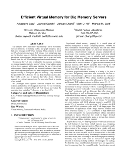 Efficient Virtual Memory for Big Memory Servers