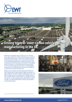 Driving towards lower-carbon vehicle manufacturing in the UK